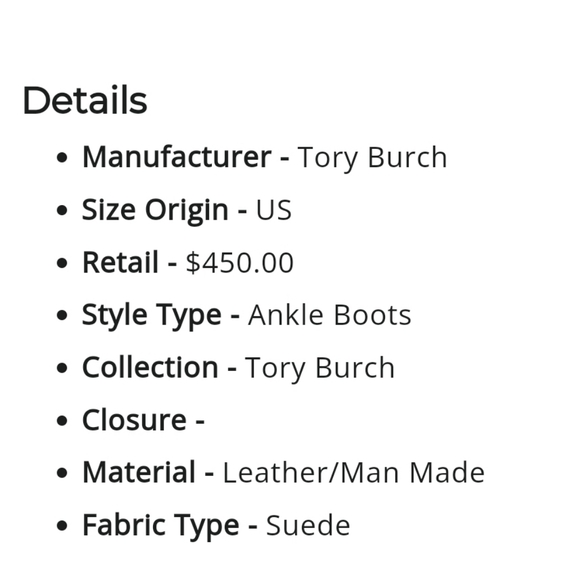 NWT Tory Burch Brooke Ankle Bootie sport suede in black size 5.5. - Picture 13 of 14